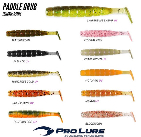 PRO LURE PADDLE GRUB - 65MM